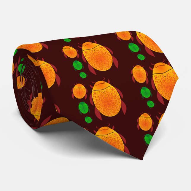 Scarab Beetle Tie (Rolled)
