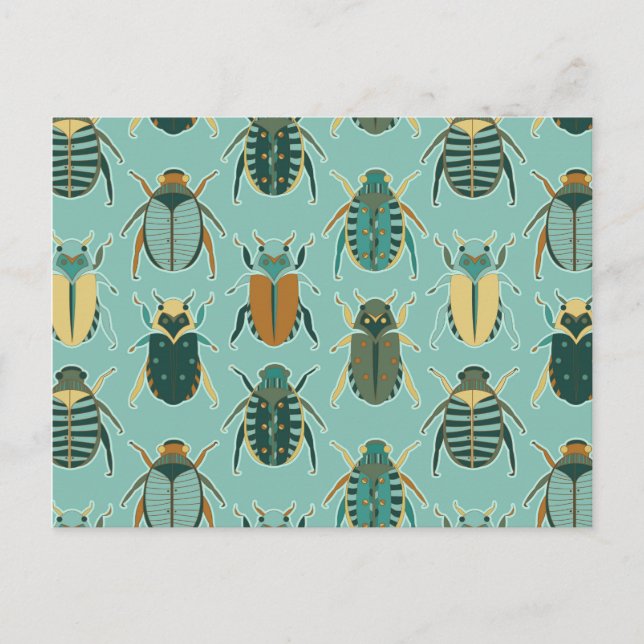 Scarab Beetles Postcard (Front)