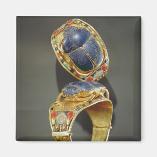 Scarab bracelet, from the Tomb of Tutankhamun Magnet