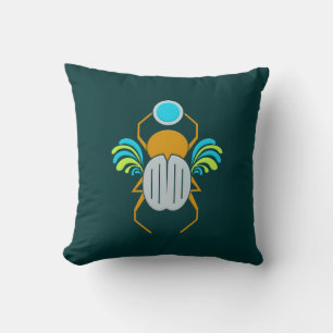 Scarab custom throw pillow
