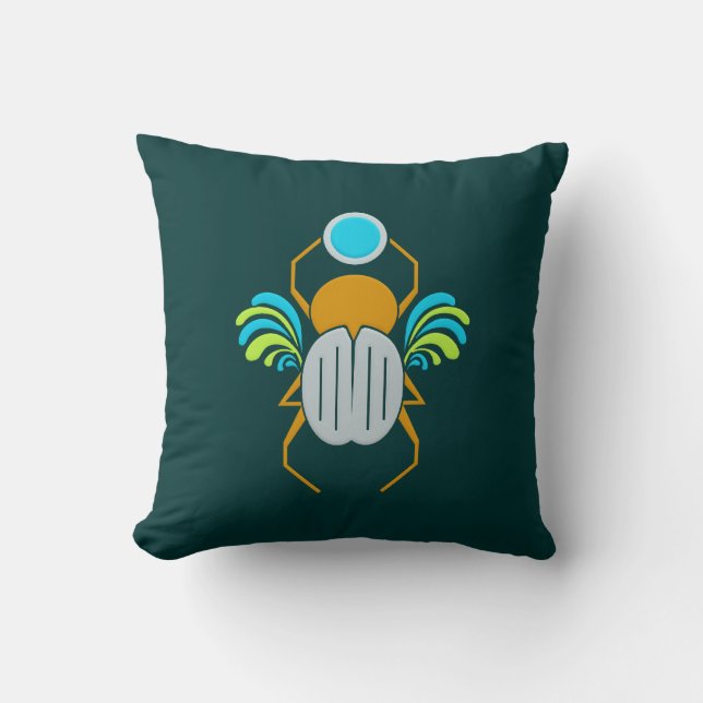 Scarab custom throw pillow (Front)