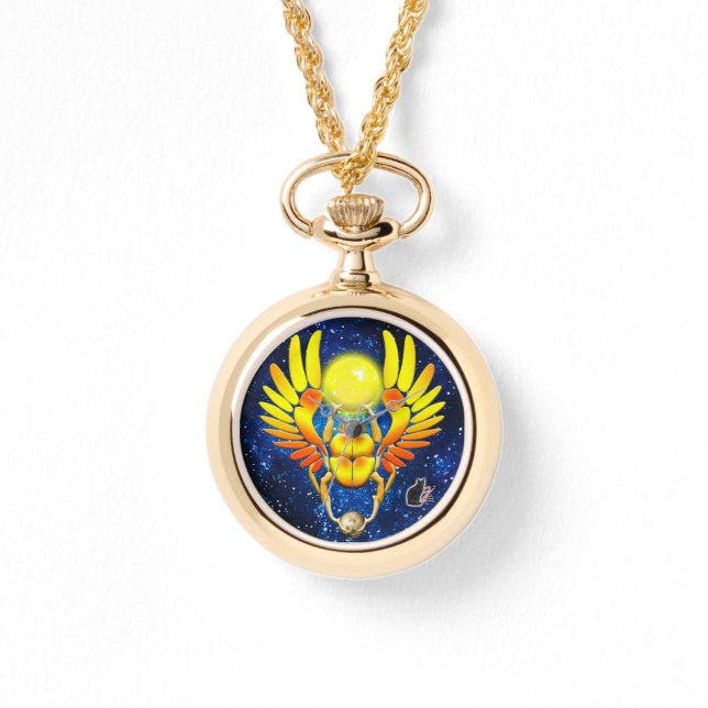 Scarab Necklace Watch (Front)