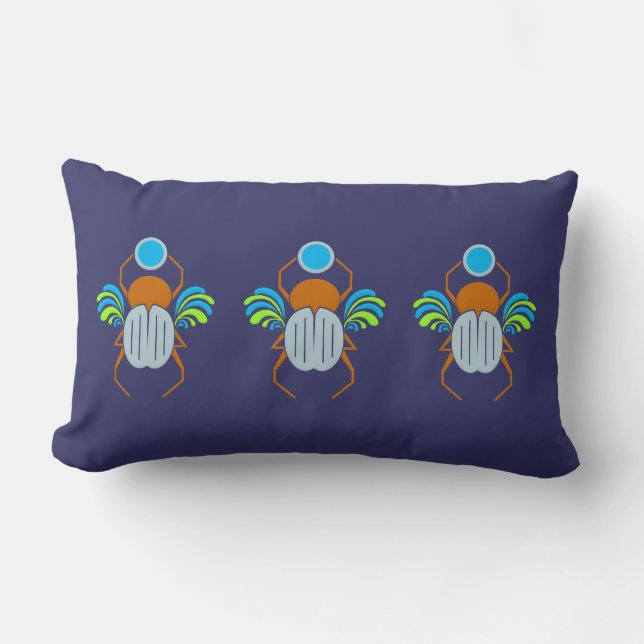 Scarab oreiller à lancer personnalisé (Recto)