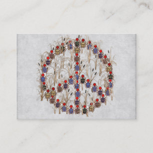 Scarab Peace Sign Business Card