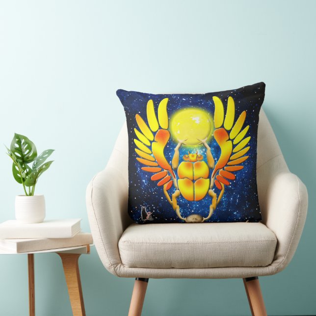 Scarab Throw Pillow (Chair)