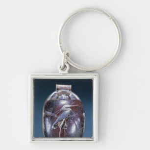 Scarab with Heron, from Tomb of Tutankhamun Keychain