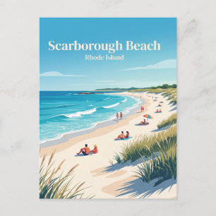 Scarborough Beach Rhode Island Postcard