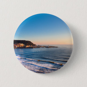 Scarborough Coastline 2 Inch Round Button