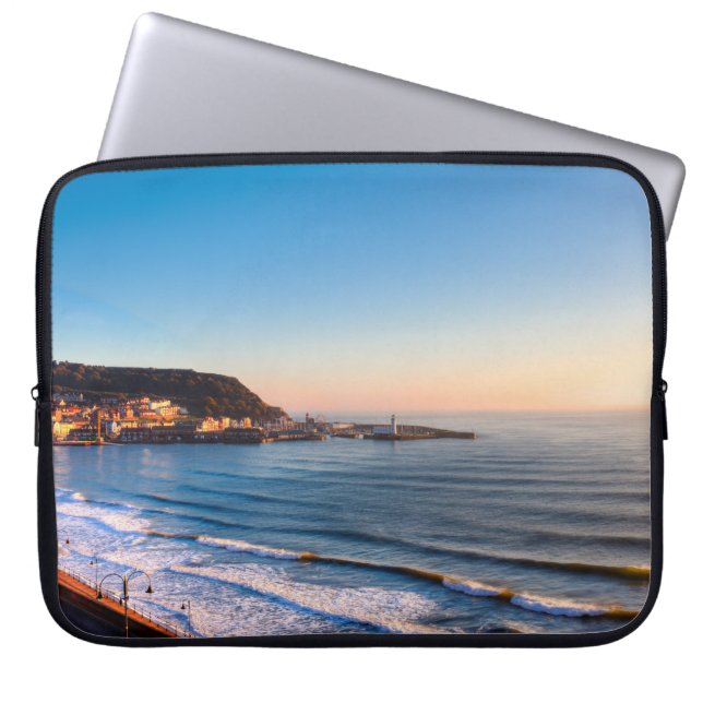 Scarborough Coastline Laptop Sleeve (Front)