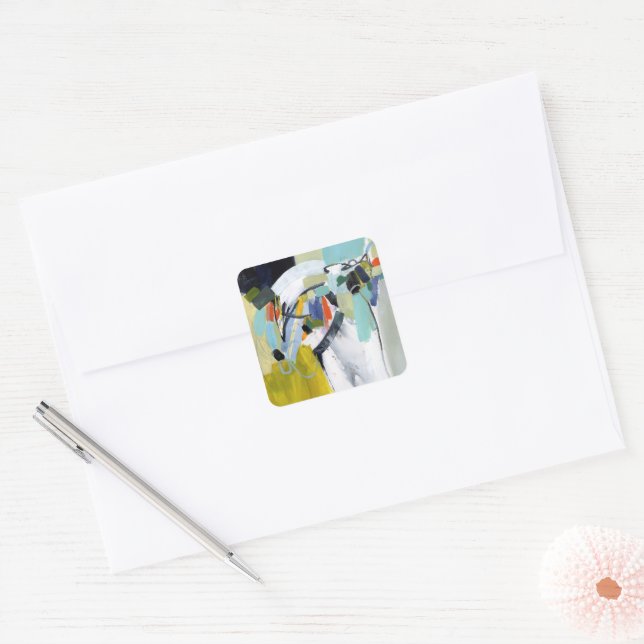 Scarborough Fair - Abstract Square Sticker (Envelope)