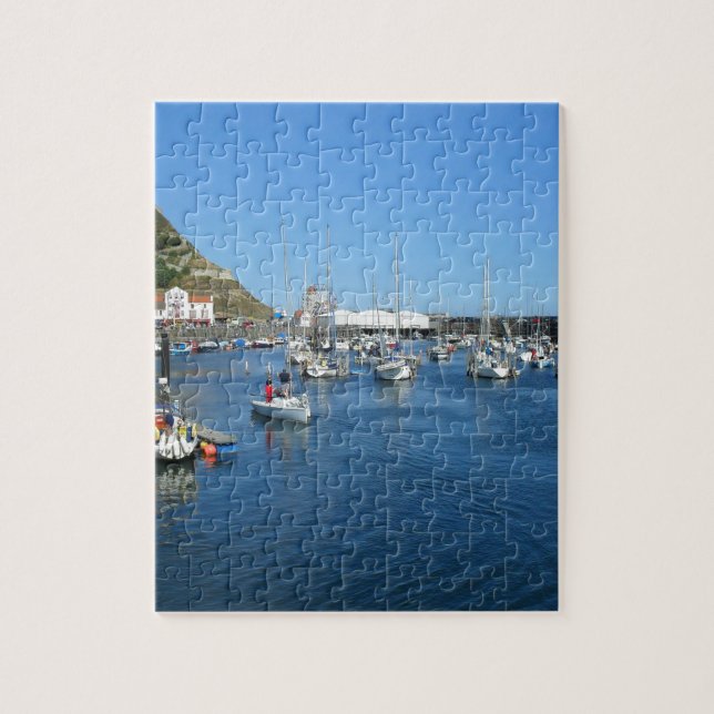 Scarborough harbor jigsaw puzzle (Vertical)