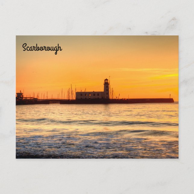 Scarborough Lighthouse Postcard (Front)