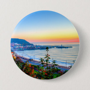Scarborough Sunrise 3 Inch Round Button