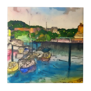 Scarborough Watercolour Tile