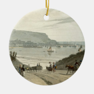 Scarborough, Yorkshire, from Volume VI of 'A Voyag Ceramic Ornament