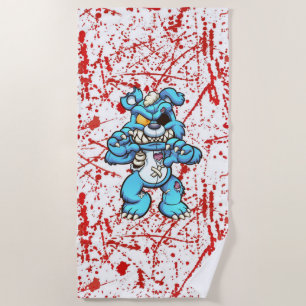 Scare Bear Beach Towel