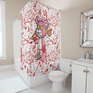 Scare Bear Shower Curtain