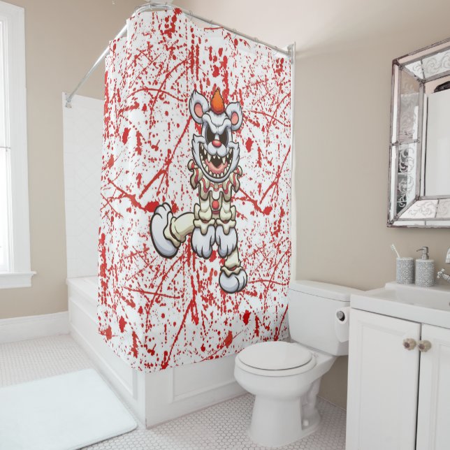 Scare Bear Shower Curtain (In Situ)