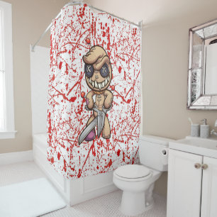 Scare Bear Shower Curtain
