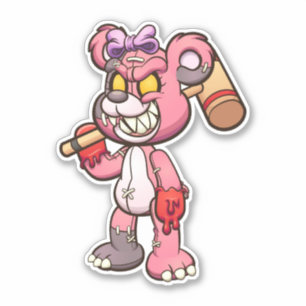 Scare Bear - Zombie Sticker