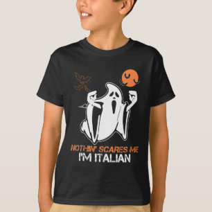 Scare Me I'm Italian Ghost Halloween Costume T-Shirt