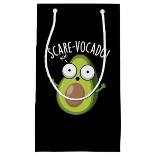 Scare-vocaco Funny Avocado Puns Dark BG Small Gift Bag