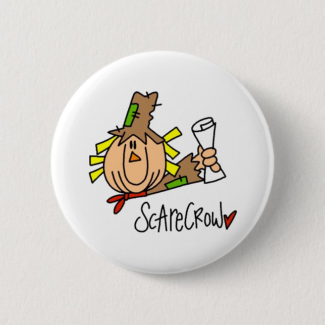 Scarecrow 2 Inch Round Button (Front)