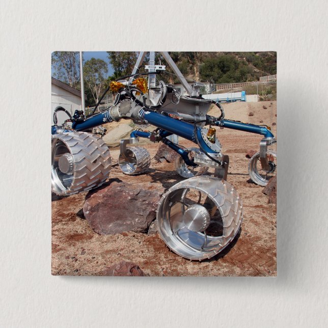 Scarecrow, a mobility-testing model 2 inch square button (Front)