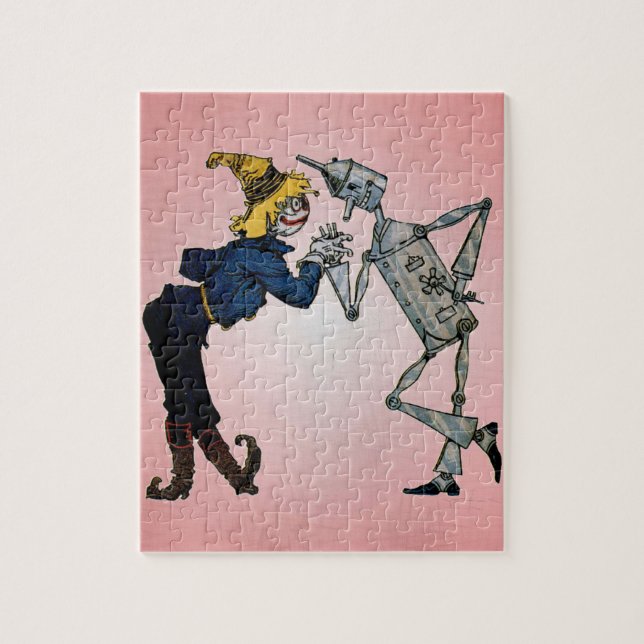 Scarecrow and Tin Man Jigsaw Puzzle (Vertical)