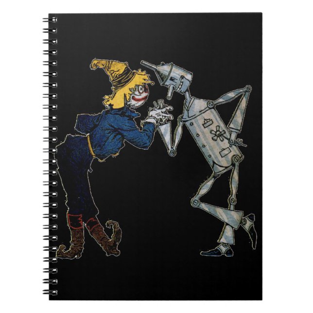 Scarecrow and Tin Man Notebook (Front)