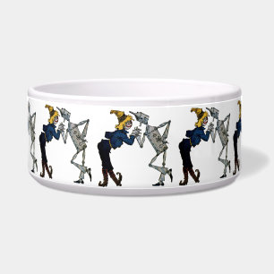Scarecrow and Tin Man Pet Bowl