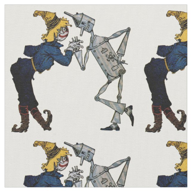 Scarecrow and TinMan Fabric (Close Up)
