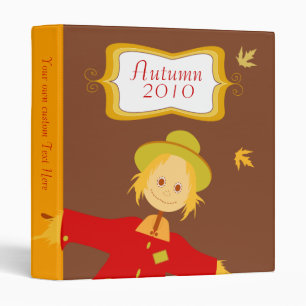 Scarecrow Autumn Harvest Fall Thanksgiving Binder
