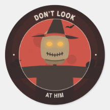 Scarecrow Blood Moon Halloween Envelope Seal