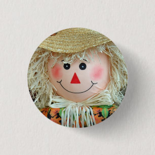 Scarecrow Body 1 Inch Round Button