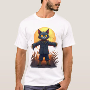 Scarecrow Cat Sentinel T-Shirt