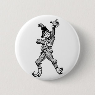 Scarecrow Dancing Disco Style 2 Inch Round Button