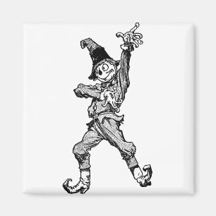 Scarecrow Dancing Disco Style Magnet