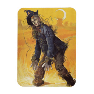 Scarecrow from Wizard of Oz, Vintage Fairy Tales Magnet