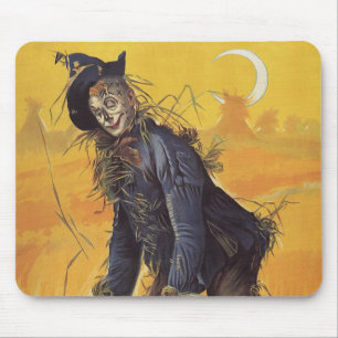 Scarecrow from Wizard of Oz, Vintage Fairy Tales Mouse Pad