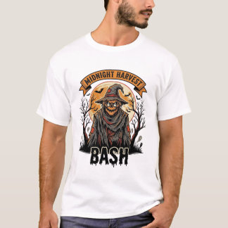 Scarecrow Halloween Shirt Vintage Engraving Party