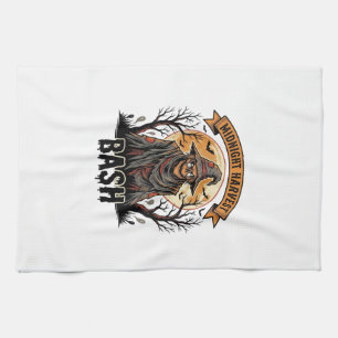 Scarecrow Halloween Shirt Vintage Engraving Party  Kitchen Towel