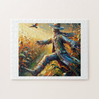 Scarecrow in Field of Corn,  Jigsaw Puzzle