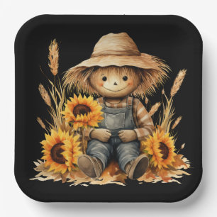 Scarecrow Paper Plate