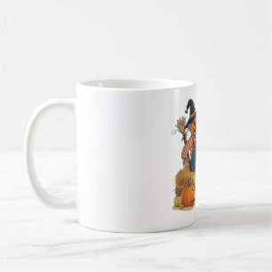 Scarecrow Pumpkin Halloween Rustic Vibes Art Coffee Mug