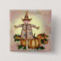 SCARECROW & PUMPKIN PATCH by SHARON SHARPE