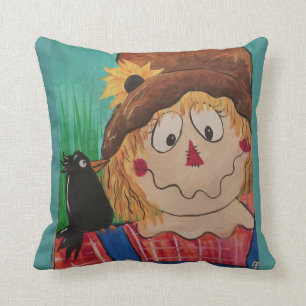 Scarecrow Throw Pillow