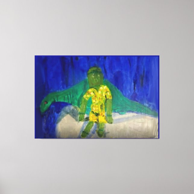 Scarecrow with Bronto Stretched Canvas Print (Front)