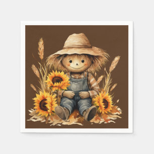 Scarecrow with Sunflower  Napkin