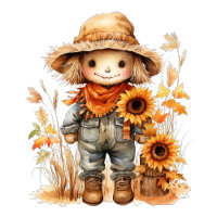 Scarecrow with Sunflower
